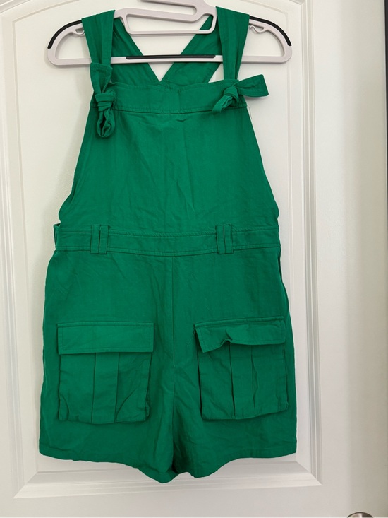 Ces Femme Pants - Green Women’s Cargo Short Overalls / Romper